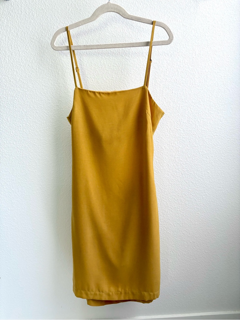 Lulus Toast to Life Mustard Yellow Mini Dress